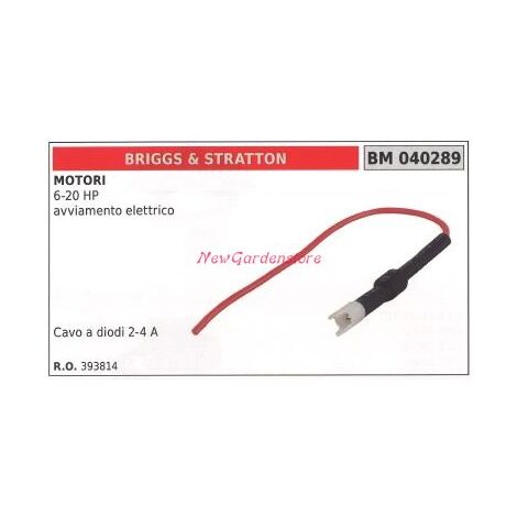 BRIGGS&STRATTON cable de diodos 2-4 A BRIGGS&STRATTON motor 6-20 CV arranque eléctrico 040289
