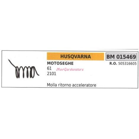 Muelle de retorno del acelerador motosierra HUSQVARNA 61 2101 015469