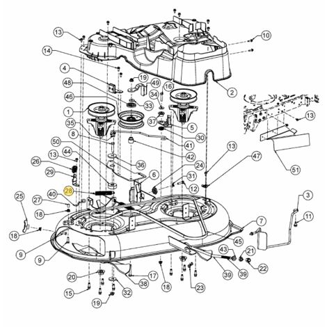 MUELLE ORIGINAL MTD LT1 NS92 tractor de césped 750 x 4.77 732-04629