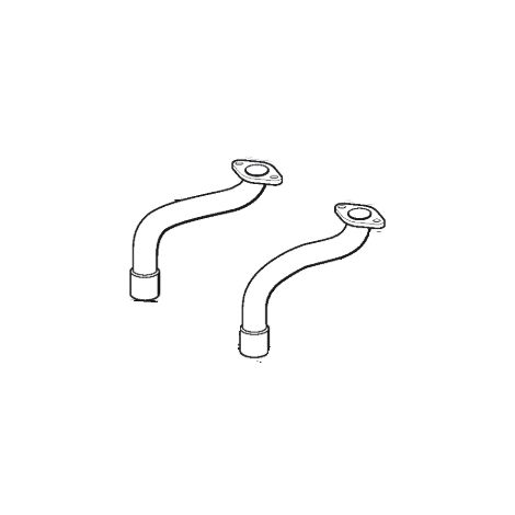 Kit colector derecho + colector izquierdo para motor de tractor de césped BRIGGS&STRATTON