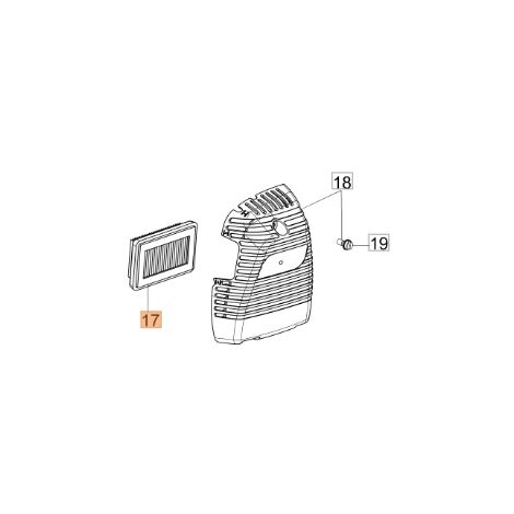 Filtro de aire desbrozadora modelos BC430S BC430T BCF430 61350078R OLEOMAC