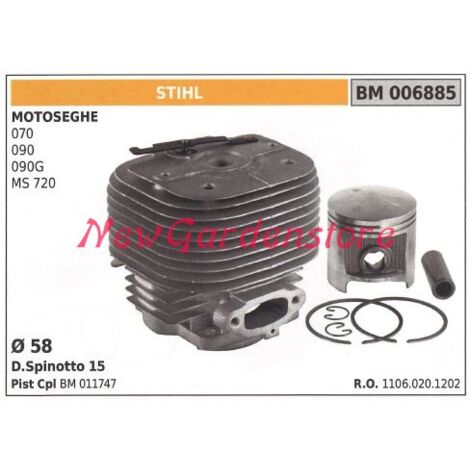 Segmentos de cilindro de pistón para motor de motosierra STIHL 070 090 090G MS 720 006885
