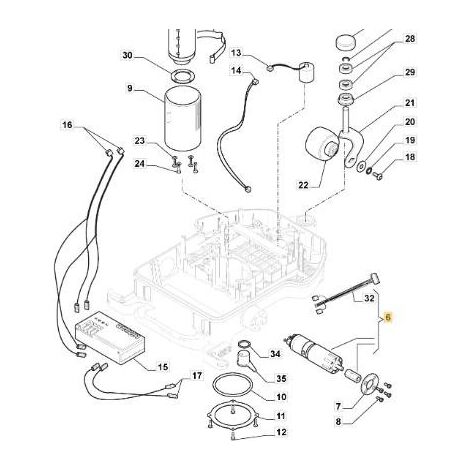 MOTOR DE RUEDA HÍBRIDO IMS-FISE, BRUSHLESS ORIGINAL STIGA - 112600338/0