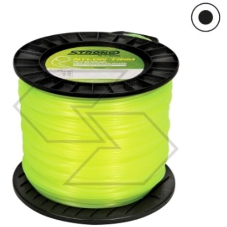 Bobina de 2 kg de hilo para desbrozadora STRONG sección redonda Ø  2,4 mm longitud 390m