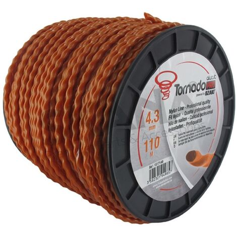 HILO NYLON HUSQVARNA OPTI ROUND 3MM 56M ROJO