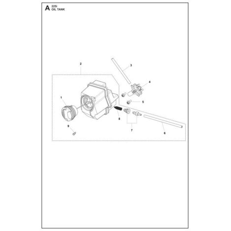 TANQUE DE ACEITE KIT 537648201 HUSQVARNA ORIGINALES
