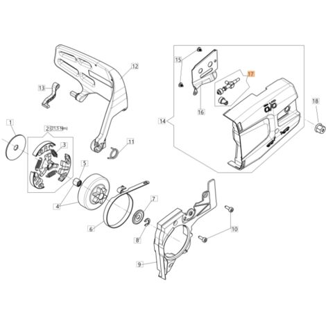 Kit de tensor de cadena ORIGINAL OLEOMAC para motosierra GST 250 - GST 360 50290156 (1/2)