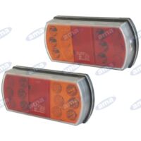 Luz trasera izquierda Led 165x80x35mm máquina tractora 12-24V
