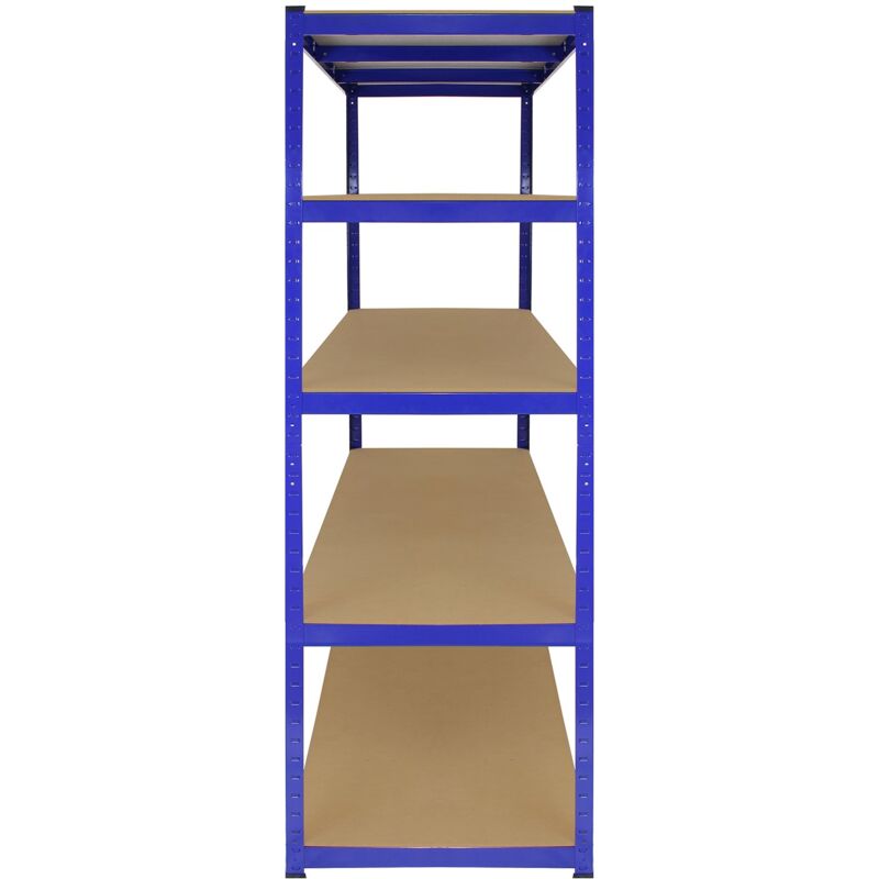 Shelf stainless steel screwless blue t-rax 160cm wide 