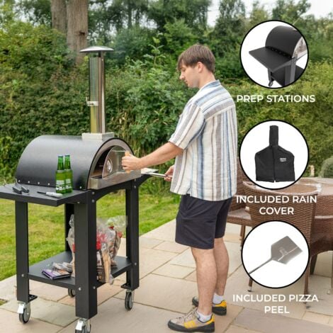 Fresh Grills Free Standing Extra Large Pizza Oven with Prep