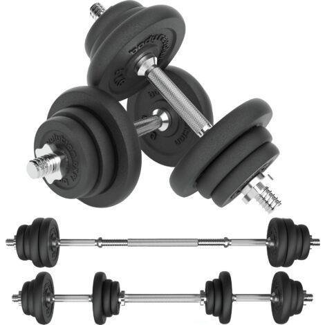 Body Revolution Adjustable Dumbbell Set with 2-in-1 Barbell Link,