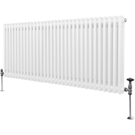 Traditional 2 Column Radiator - 600 x 1462mm - White