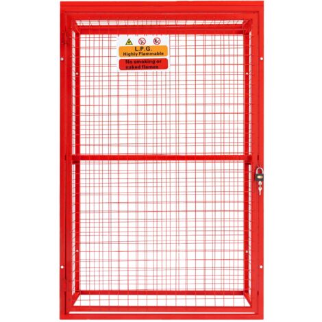 Red Gas Bottle Collapsible Mesh Cage – 181cm x 116cm x 57cm (1/5)