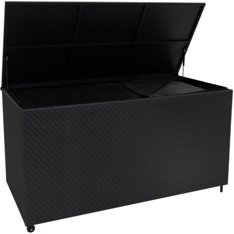 Rattan Storage Box 700L - Black