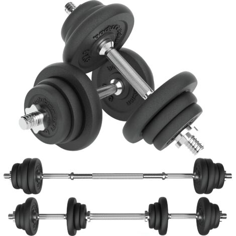 Body Revolution Adjustable Dumbbell Set with 2-in-1 Barbell Link,