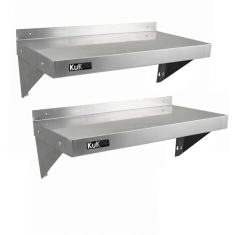 2 x KuKoo Stainless Steel Shelves 900mm x 300mm