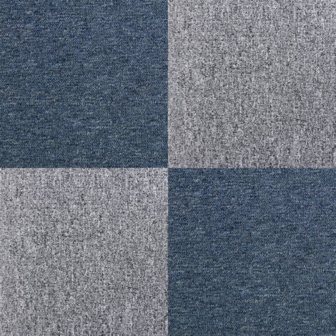 Carpet Tiles 40 X Storm Blue Platinum Grey 10 Metres Squared