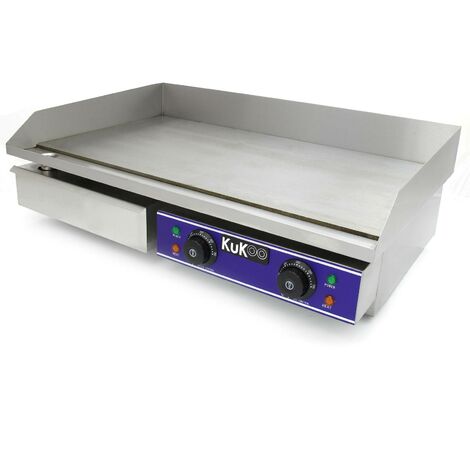 KuKoo 70cm Wide Electric Griddle - Silver