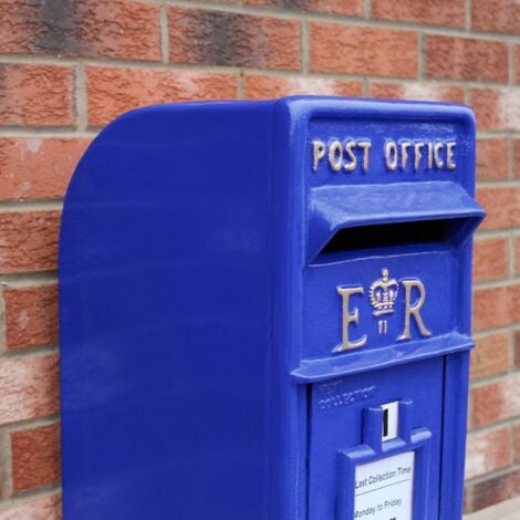 British Design Cast Aluminium Pillar Post Box, Free Standing