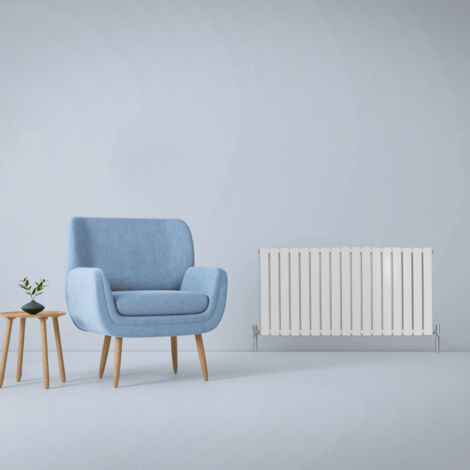 Designer Flat Panel Radiators Gloss White 600mm x 1190mm