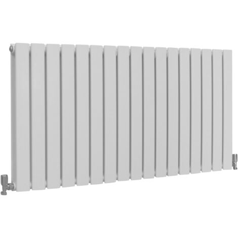 Designer Flat Panel Radiators Gloss White 600mm x 1190mm