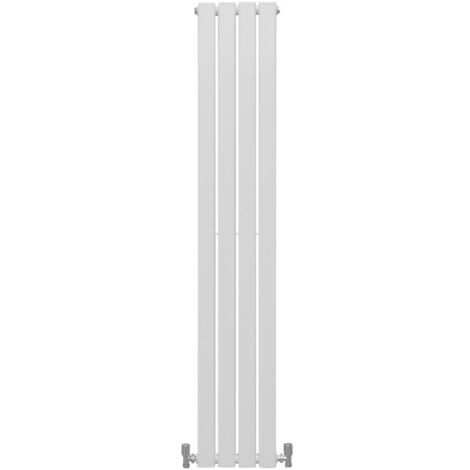 Designer Flat Panel Radiators Gloss White 1600mm x 280mm