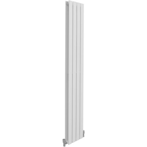 Designer Flat Panel Radiators Gloss White 1600mm x 280mm