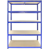Monster Racking T-Rax Strong Storage Shelves, Blue, 120cm W, 60cm