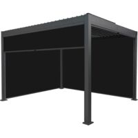 Aluminium Pergola With Anthracite Blinds - 3m x 4m