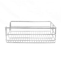 KuKoo 6 x Kitchen Pull Out Soft Close Baskets, 500mm Wide Cabinet, Slide Out Wire Storage Drawers