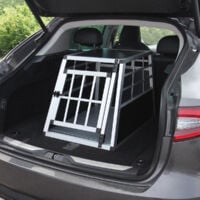 Car Pet Crate - Small Single Door - Black