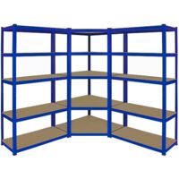 Monster Racking T-Rax Corner Shelving Unit & 2 x 90cm Garage