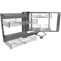 KuKoo Corner Kitchen Cupboard Pull Out Drawers - Left Hand