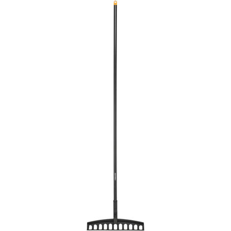 Fiskars 1003466 - Rastrello Universale 41 cm 12 Denti Acciaio e Manico Alluminio per Giardino (1/5)