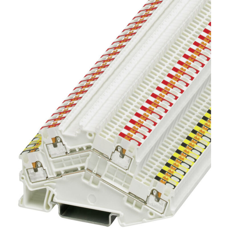 Produktbild von Phoenix Contact PTTB 1.5/S Doppelstock-Reihenklemme – 1,5mm², 500V/16A, Grau, Für DIN-Schiene