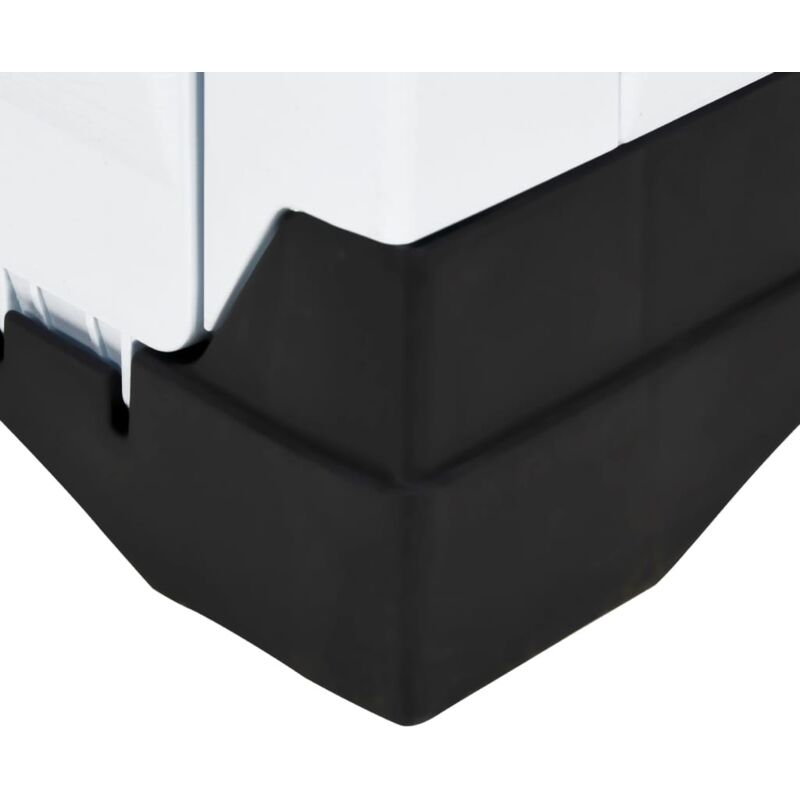 VidaXL Hundehütte Grau 90,5x68x66cm - Polypropylen Hundehaus Mit Erhöhtem Boden