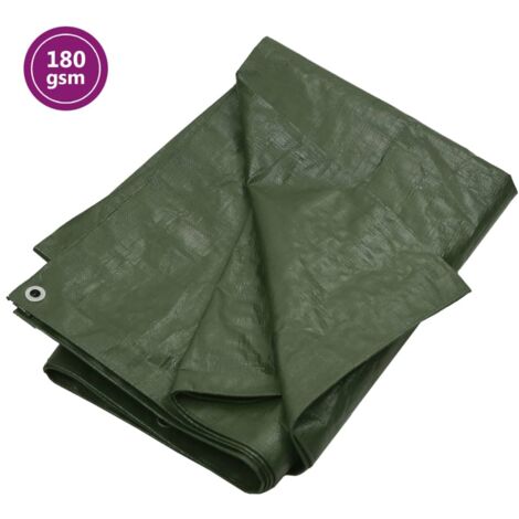 vidaXL Tarpaulin 180 g/m² 8x12 m Green HDPE