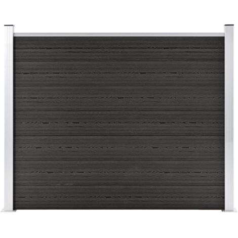 vidaXL Fence Panel WPC 180x146 cm Grey