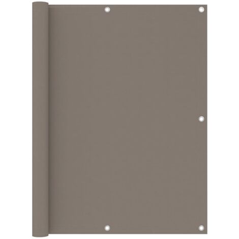 vidaXL Balkonsichtschutz Taupe 120x400 cm Oxford-Gewebe