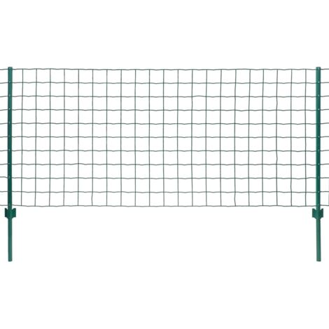 vidaXL Metallzaun Stahl 20 x 0,8 m Grün