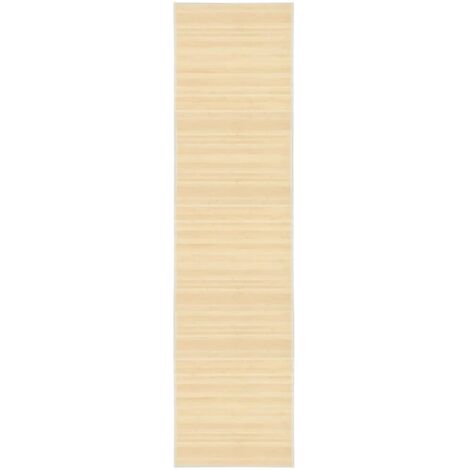 vidaXL Teppich Bambus 80x300 cm Natur