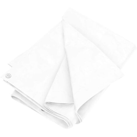 vidaXL Plane 180 g/m² 3x3 m Weiß PEHD