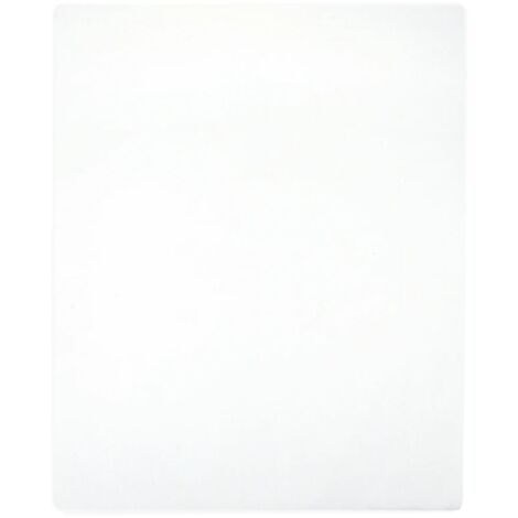vidaXL Jersey Fitted Sheets 2 pcs White 90x200 cm Cotton