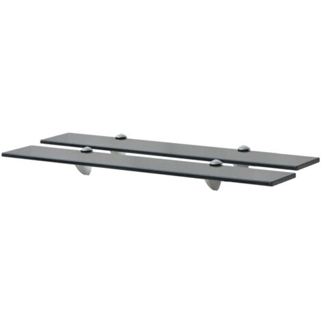 vidaXL Schweberegale 2 Stk. Glas 70x10 cm 8 mm