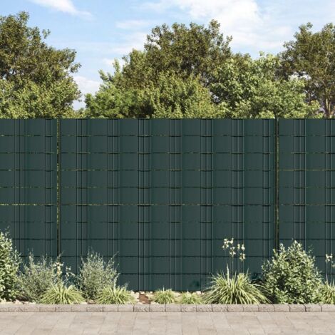 vidaXL Garden Privacy Screens 4 pcs PVC 35x0,19 m Matte Green