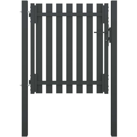 vidaXL Gartentor Stahl 1x1,25 m Anthrazit