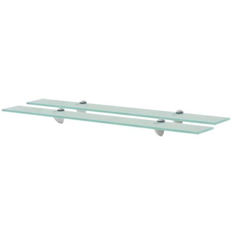 Schwebende Regale 2 Stk. Glas 80x10 cm 8 mm vidaXL134735