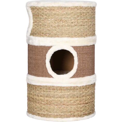 vidaXL Katzen-Kratztonne 60 cm Seegras