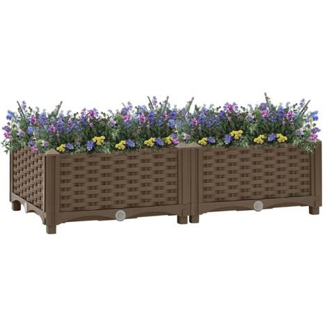 vidaXL Hochbeet 80x40x23 cm Polypropylen