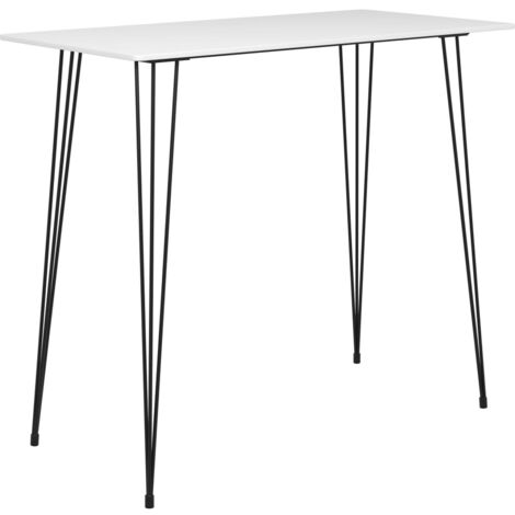 vidaXL Bar Table White 120x60x105 cm